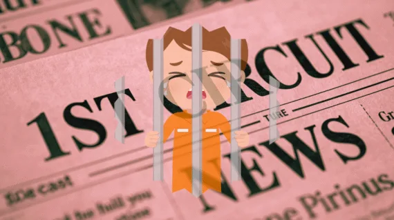 1st Circuit Detention Abuse News headline featuring an adult getting physical with a child