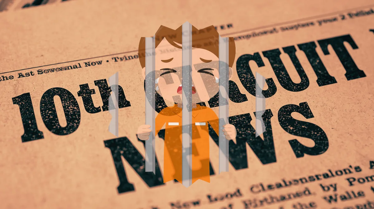 10th Circuit Detention Abuse News headline featuring an adult getting physical with a child