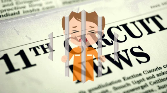 11th Circuit Detention Abuse News headline featuring an adult getting physical with a child