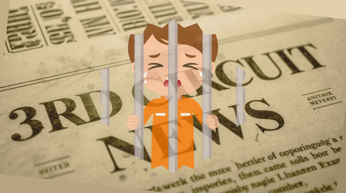 3rd Circuit Detention Abuse News headline featuring an adult getting physical with a child