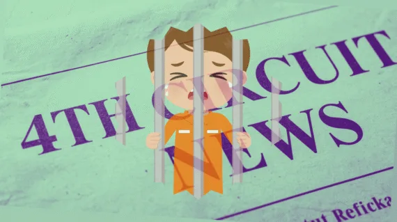 4th Circuit Detention Abuse News headline featuring an adult getting physical with a child