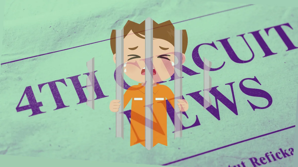 4th Circuit Detention Abuse News headline featuring an adult getting physical with a child