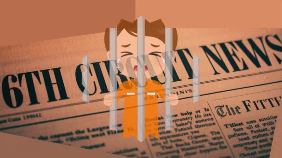 6th Circuit Detention Abuse News headline featuring an adult getting physical with a child