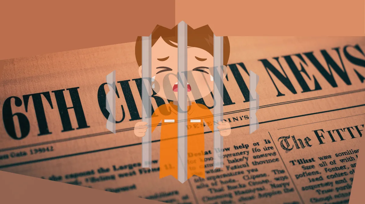 6th Circuit Detention Abuse News headline featuring an adult getting physical with a child